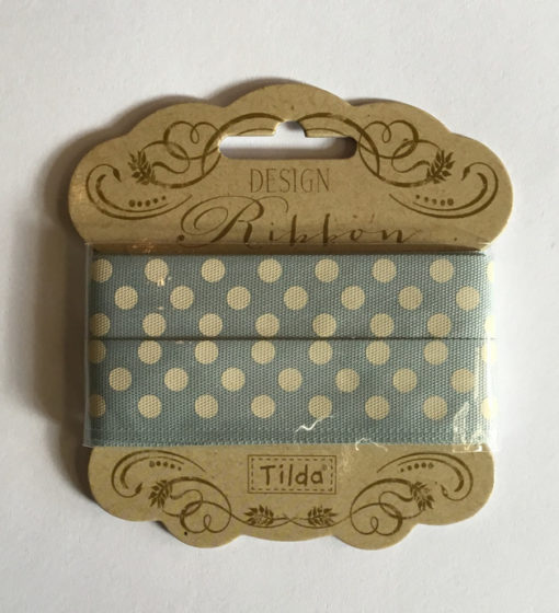Tilda Band Serie Tiny Treasures grau-blau Piron-Art